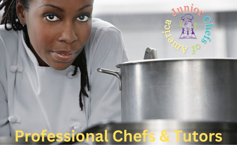A professional chef teaching a class